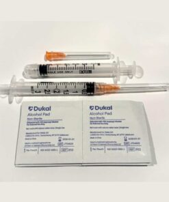 Pack of 10: 3ml Syringes with 25G 1.5" Needles + 10 FREE Alcohol Pads